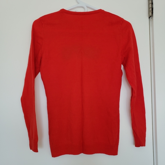 100% Merino Wool Red Sweater Pullover EUC - Picture 4 of 5